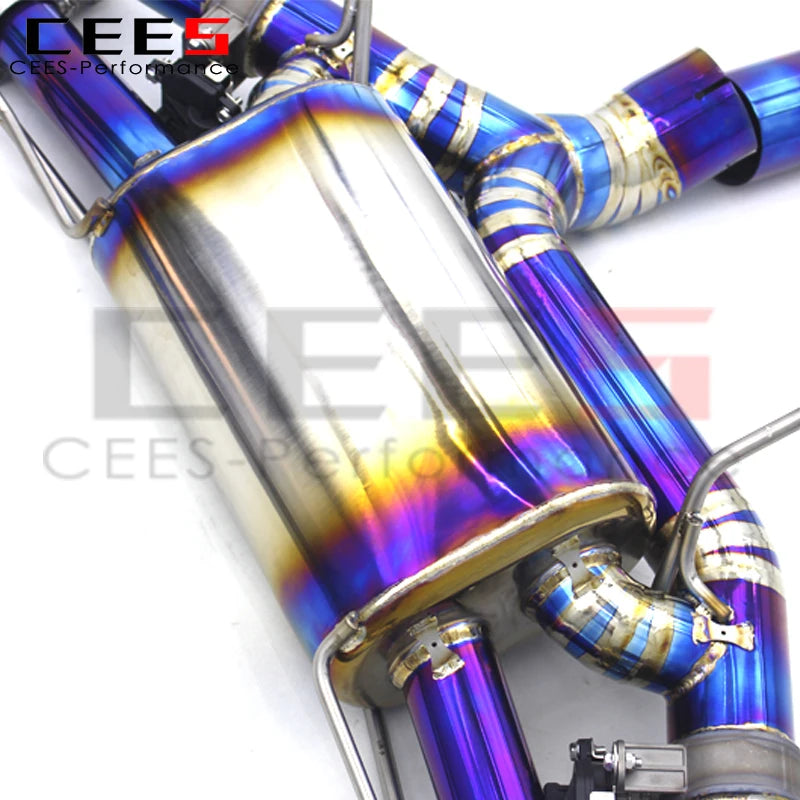 CEES Custom Titanium  Exhaust For Nissan GTR GT-R V6 3.8 2008+  Exhaust Valve Control  Muffler System