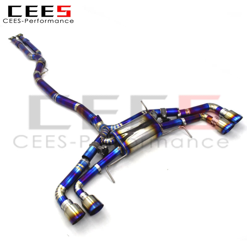 CEES Custom Titanium  Exhaust For Nissan GTR GT-R V6 3.8 2008+  Exhaust Valve Control  Muffler System