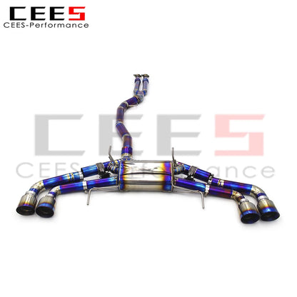 CEES Custom Titanium  Exhaust For Nissan GTR GT-R V6 3.8 2008+  Exhaust Valve Control  Muffler System