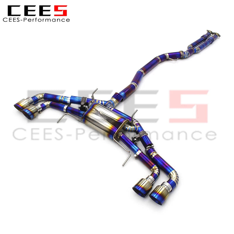 CEES Custom Titanium  Exhaust For Nissan GTR GT-R V6 3.8 2008+  Exhaust Valve Control  Muffler System