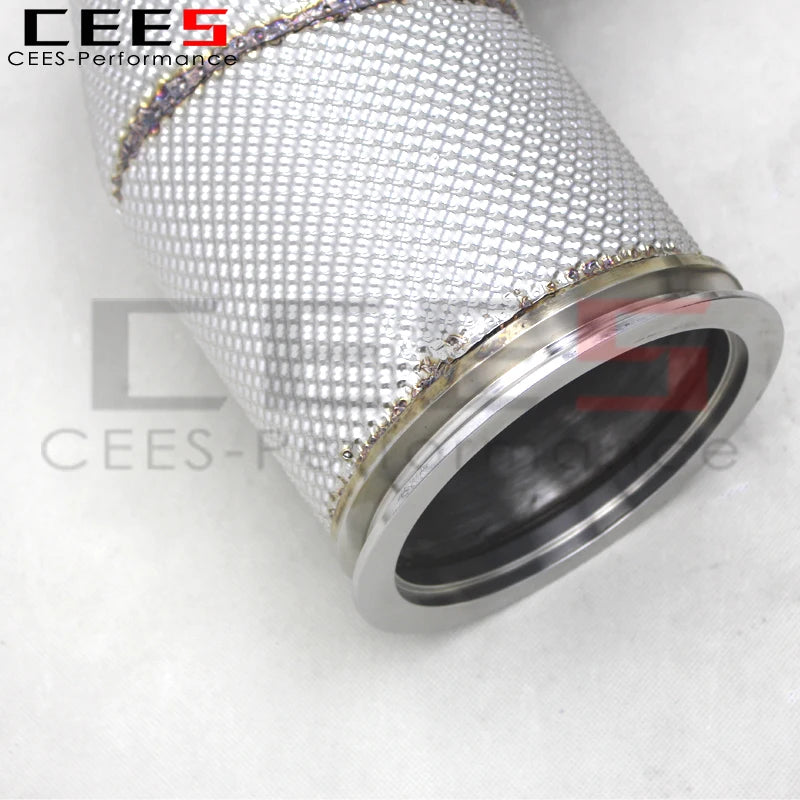 CEES Downpipe For Audi RS6 C8 4.0T 2021-2023 Racing Car Stainless Steel Exhaust Pipes Downpipes With OPF/DPF