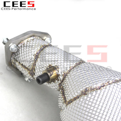 CEES Downpipe For Audi RS6 C8 4.0T 2021-2023 Racing Car Stainless Steel Exhaust Pipes Downpipes With OPF/DPF