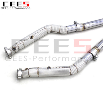 CEES Downpipe For Mercedes-Benz GLE63 AMG 5.5T 2015 Exhaust Pipe Car Exhaust System Stainless Steel Exhaust Downpipe