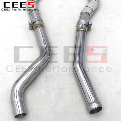 CEES Downpipe For Mercedes-Benz GLE63 AMG 5.5T 2015 Exhaust Pipe Car Exhaust System Stainless Steel Exhaust Downpipe