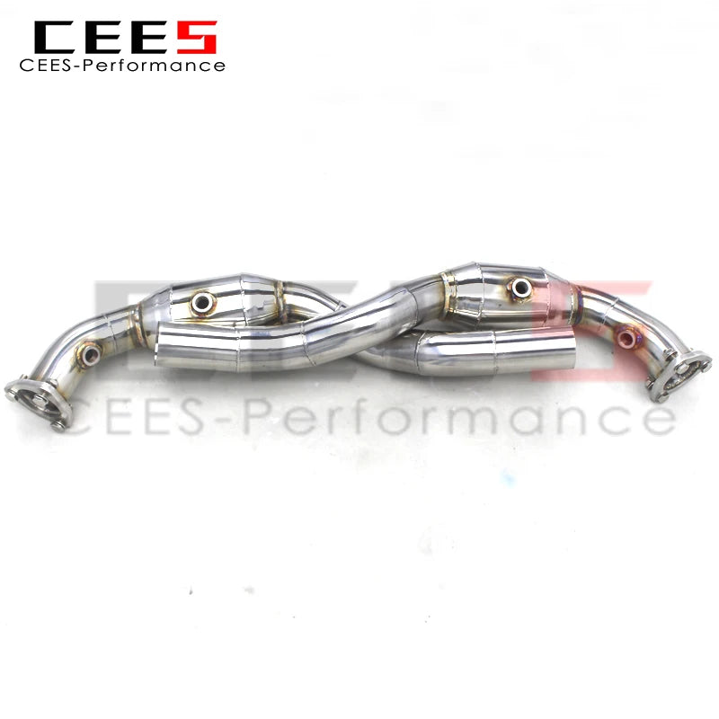 CEES Downpipe For PORSCHE 911 997.1/997.2 Carrera 2004-2012 Stainless Steel Exhaust Pipe Racing Sport Car Exhaust System