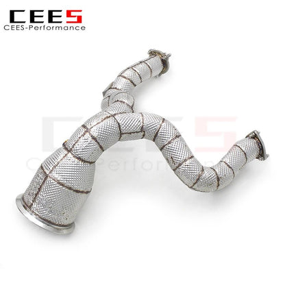 CEES Downpipe for AUDI A6/A7 C8 3.0T 2019-2022 Tuning Performance Catless Downpipe Exhaust Downpipe Parts