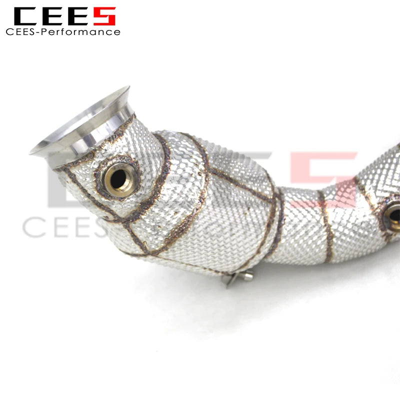 CEES Exhaust Downpipe Catalytic converter For Mercedes-Benz G500 2020-2023 with catalyst High flow catted downpipe Exhaust Pipe