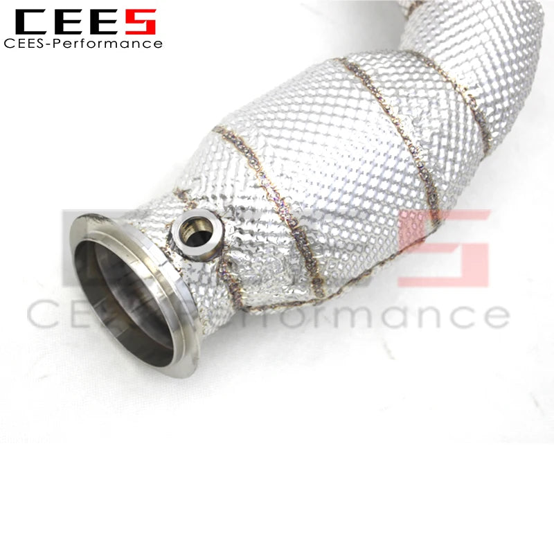 CEES Exhaust Downpipe Catalytic converter with catalyst High flow catted downpipe Exhaust Pipe For BMW M2 G87 3.0T 2023