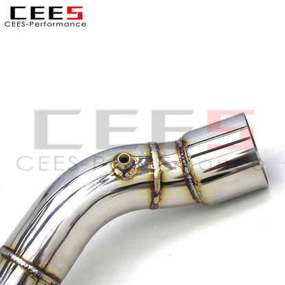 CEES Exhaust Downpipe For BMW M8 4.4TT V8 2019-2023 High flow catted downpipe Exhaust Pipe Downpipe