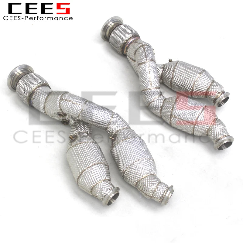 CEES Exhaust Downpipe For Lamborghini Aventador LP700/LP740S/LP750SV 6.5L 2011-2018 Stainless Steel Performance Exhaust Pipe