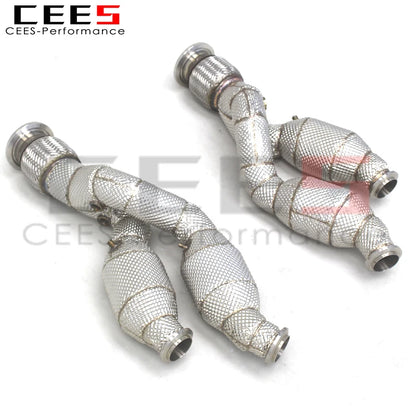 CEES Exhaust Downpipe For Lamborghini Aventador LP700/LP740S/LP750SV 6.5L 2011-2018 Stainless Steel Performance Exhaust Pipe