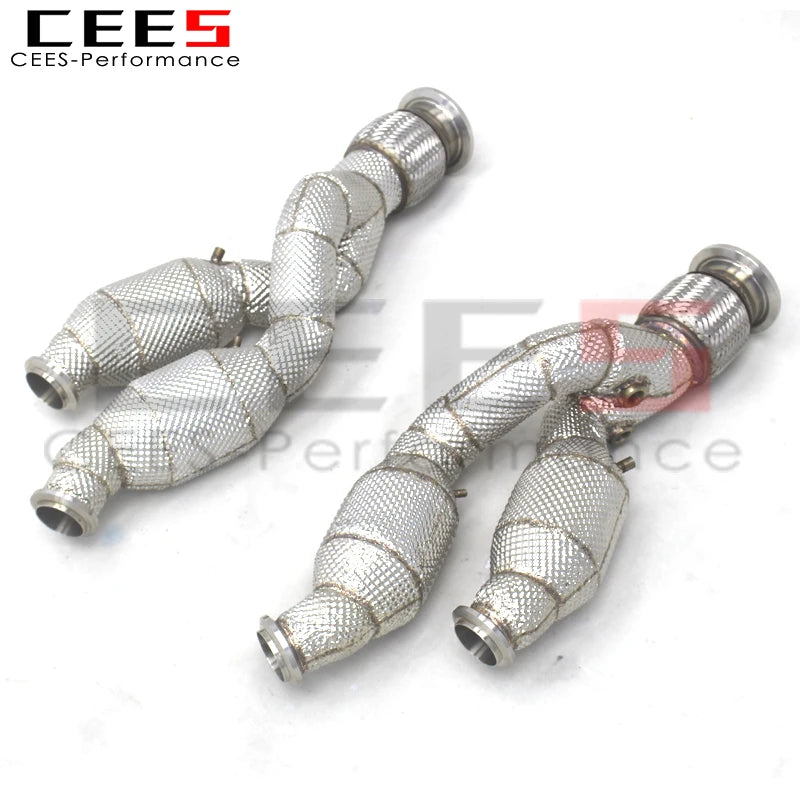 CEES Exhaust Downpipe For Lamborghini Aventador LP700/LP740S/LP750SV 6.5L 2011-2018 Stainless Steel Performance Exhaust Pipe