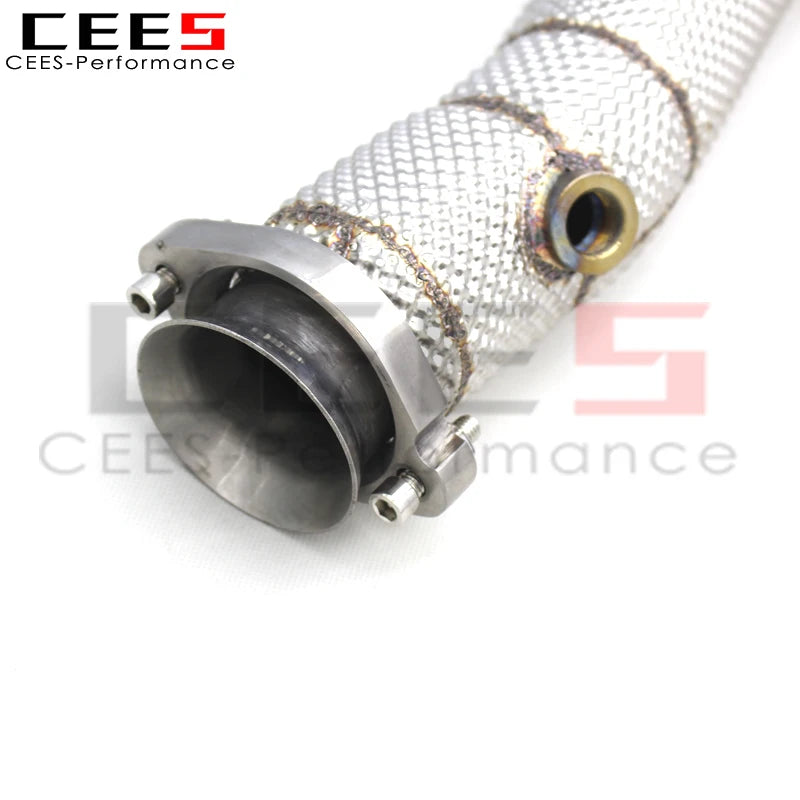 CEES Exhaust Downpipe For Mercedes-Benz G63 AMG 2013-2019 with catalyst High flow catted downpipe Exhaust Pipe