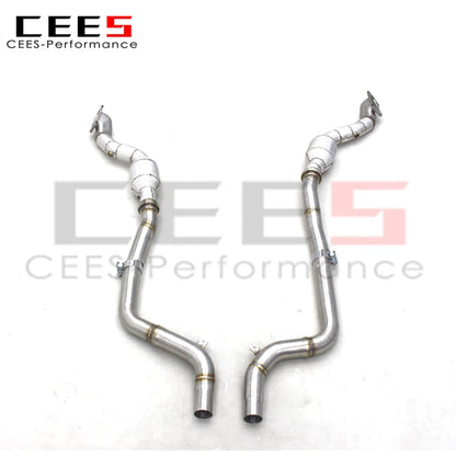 CEES Exhaust Downpipe with catalyst For Dodge Challenger 3.6L 2015-2023 Racing Stainless Steel Exhaust Pipe Car Exhaust System