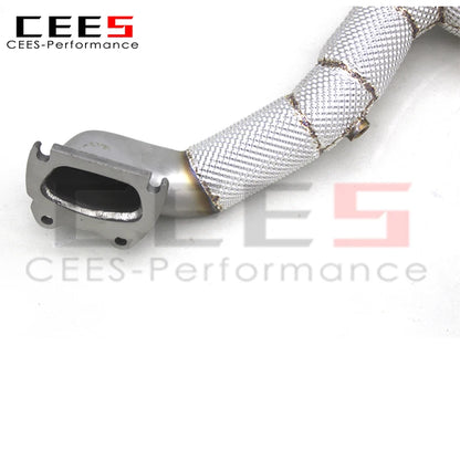 CEES Exhaust Downpipe with catalyst For Dodge Challenger 3.6L 2015-2023 Racing Stainless Steel Exhaust Pipe Car Exhaust System