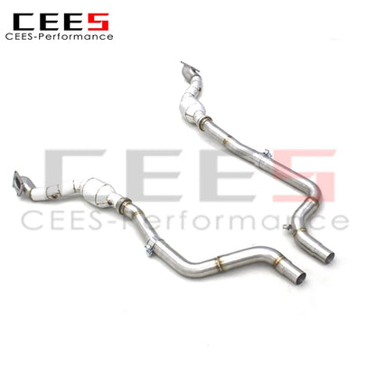 CEES Exhaust Downpipe with catalyst For Dodge Challenger 3.6L 2015-2023 Racing Stainless Steel Exhaust Pipe Car Exhaust System