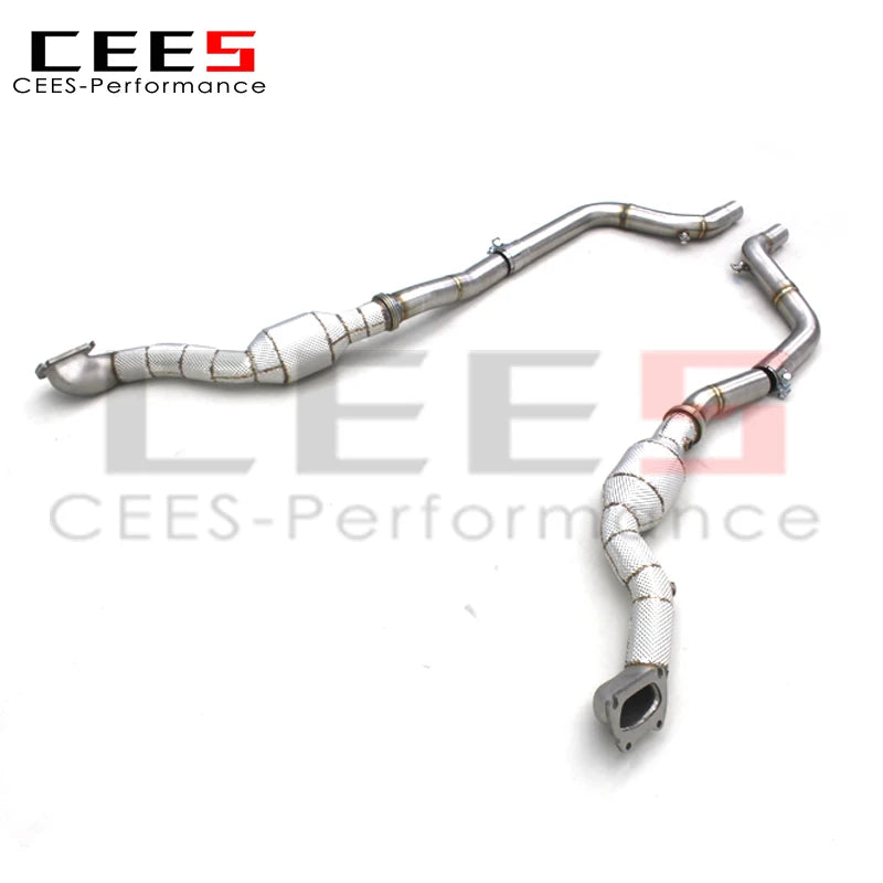 CEES Exhaust Downpipe with catalyst For Dodge Challenger 3.6L 2015-2023 Racing Stainless Steel Exhaust Pipe Car Exhaust System