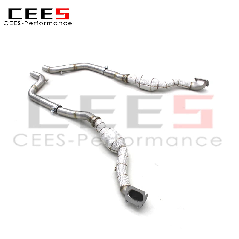 CEES Exhaust Downpipe with catalyst For Dodge Challenger 3.6L 2015-2023 Racing Stainless Steel Exhaust Pipe Car Exhaust System