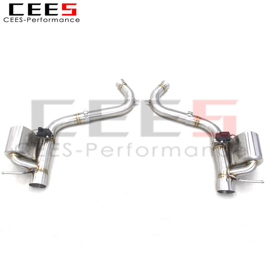 CEES  Exhaust For Mercedes-Benz AMG SL63 5.5T 2013-2020 Stainless Steel Catback Exhaust Axle Exhaust Pipe Muffler