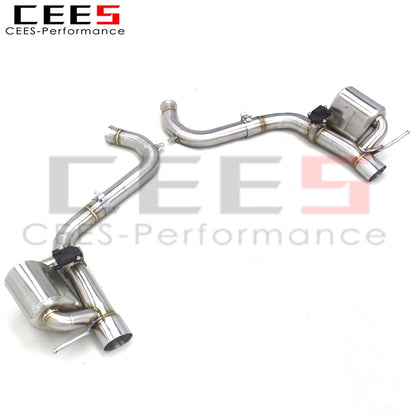 CEES  Exhaust For Mercedes-Benz AMG SL63 5.5T 2013-2020 Stainless Steel Catback Exhaust Axle Exhaust Pipe Muffler