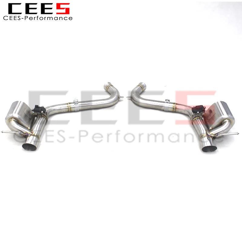 CEES  Exhaust For Mercedes-Benz AMG SL63 5.5T 2013-2020 Stainless Steel Catback Exhaust Axle Exhaust Pipe Muffler