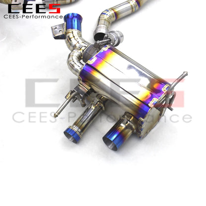 CEES Exhaust Pipe With Vacuum Valve  For Ferrari FF 6.3 V12 2011-2016 Titanium Catback Exhaust X Pipe Auto Parts