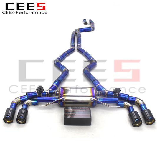 CEES Exhaust Pipes Muffler For BMW M340/M340i 3.0T 2019-2023 Titanium Racing Valve Catback Exhaust Systems With MP Exhaust Tips