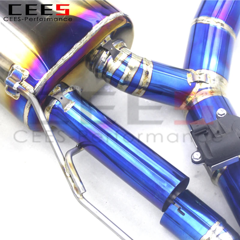 CEES Exhaust Pipes Muffler For BMW M340/M340i 3.0T 2019-2023 Titanium Racing Valve Catback Exhaust Systems With MP Exhaust Tips