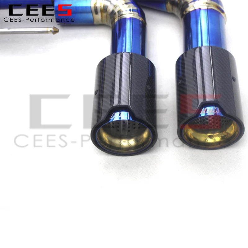 CEES Exhaust Pipes Muffler For BMW M340/M340i 3.0T 2019-2023 Titanium Racing Valve Catback Exhaust Systems With MP Exhaust Tips