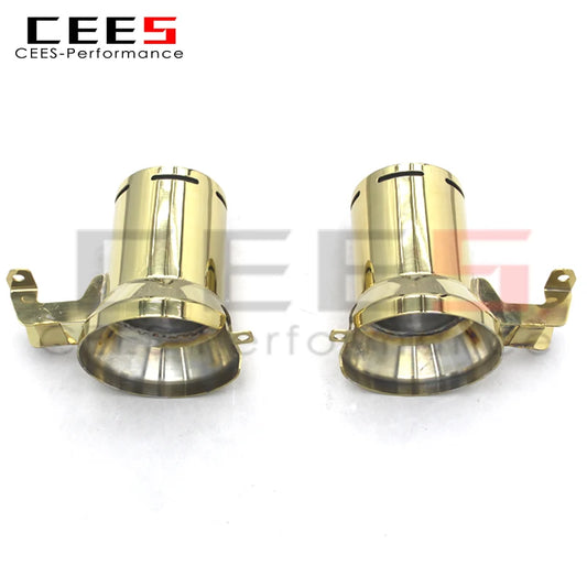 CEES Exhaust Tips For Lamborghini Aventador SVJ Stainless Steel Tail mouth Tail Throat With Plating gold Exhaust Pipe
