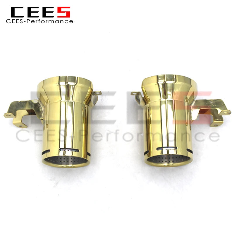 CEES Exhaust Tips For Lamborghini Aventador SVJ Stainless Steel Tail mouth Tail Throat With Plating gold Exhaust Pipe