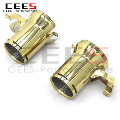 CEES Exhaust Tips For Lamborghini Aventador SVJ Stainless Steel Tail mouth Tail Throat With Plating gold Exhaust Pipe