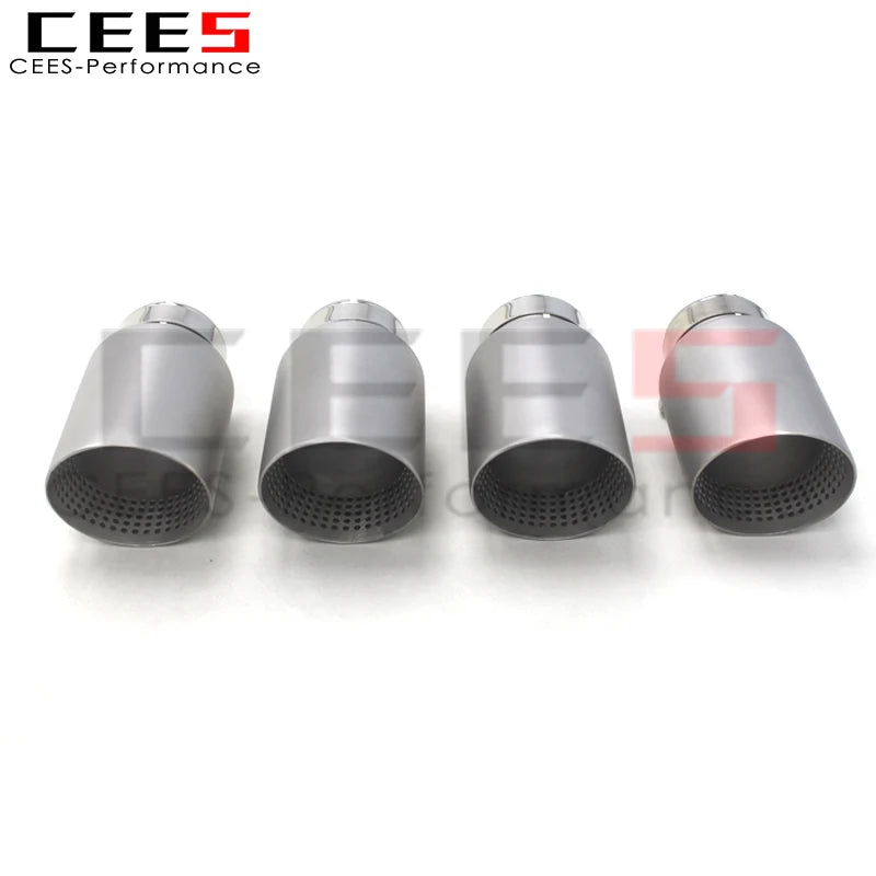 CEES Exhaust Tips For Various Models Racing Stainless Steel Automobile Exhaust Pipe Sandblasting Process Tail Throat mouth