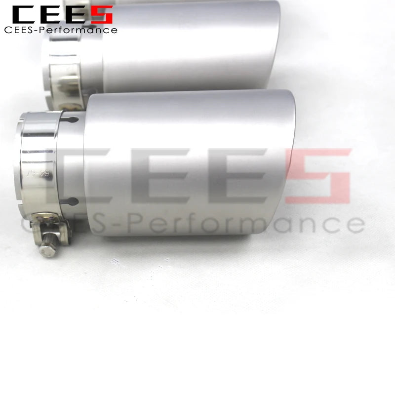 CEES Exhaust Tips For Various Models Racing Stainless Steel Automobile Exhaust Pipe Sandblasting Process Tail Throat mouth