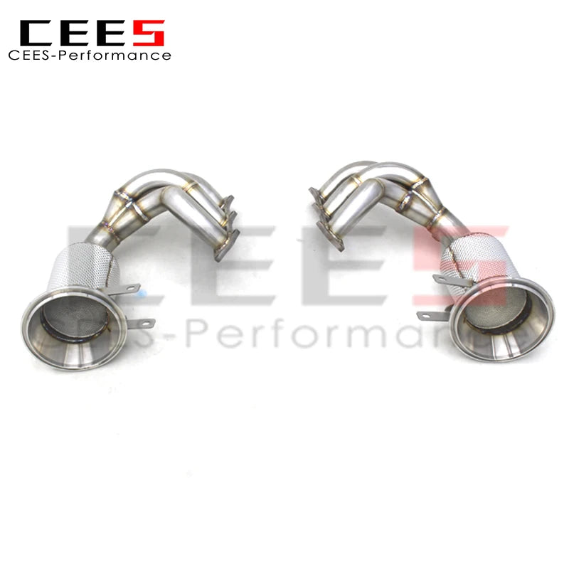 CEES Exhaust manifold system with catalyst Downpipe For Porsche 911 992 GT3 4.0 2017-2024 Stainless Steel Exhaust Header