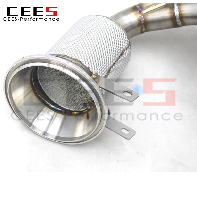 CEES Exhaust manifold system with catalyst Downpipe For Porsche 911 992 GT3 4.0 2017-2024 Stainless Steel Exhaust Header