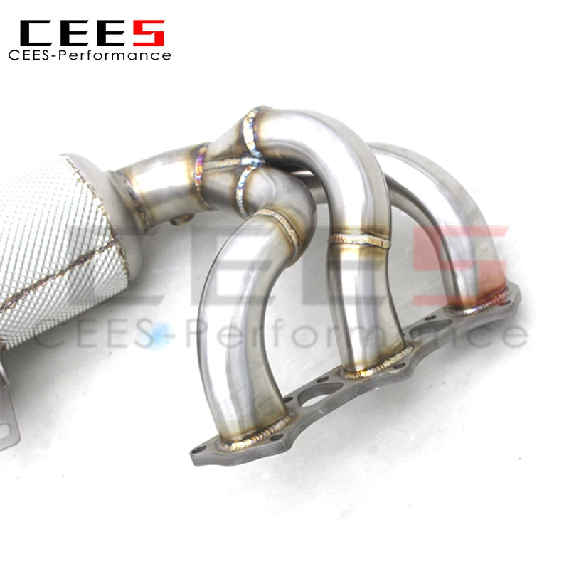 CEES Exhaust manifold system with catalyst Downpipe For Porsche 911 992 GT3 4.0 2017-2024 Stainless Steel Exhaust Header