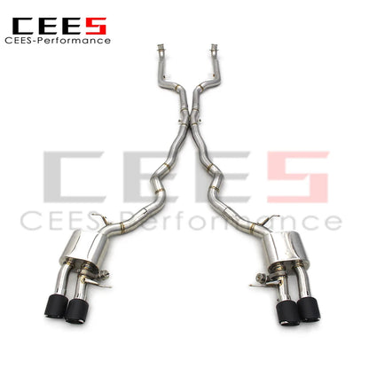 CEES Factory Direct Price Stainless Steel Catback Exhaust System For BMW M6 F06 4.4T 2012-2016 valve control Muffler Exhausts