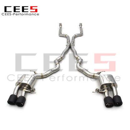 CEES Factory Direct Price Stainless Steel Catback Exhaust System For BMW M6 F06 4.4T 2012-2016 valve control Muffler Exhausts