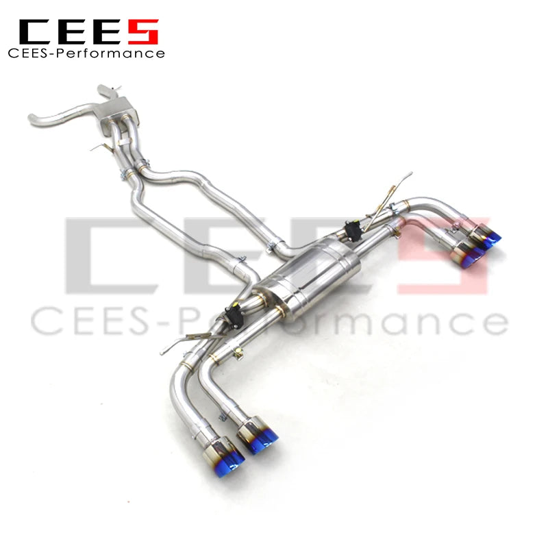 CEES Factory Price Catback Exhaust For PORSCHE Cayenne TURBO S 957 4.8T 2007-2010 Stainless Steel Car Valved Exhaust pipes