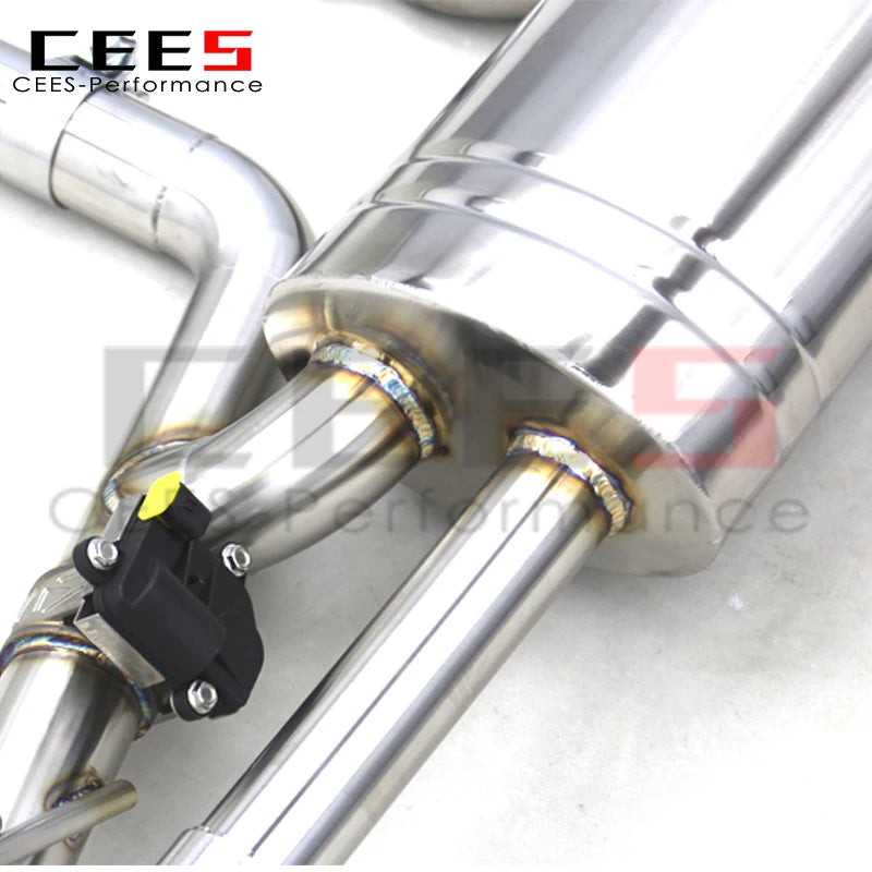 CEES Factory Price Catback Exhaust For PORSCHE Cayenne TURBO S 957 4.8T 2007-2010 Stainless Steel Car Valved Exhaust pipes