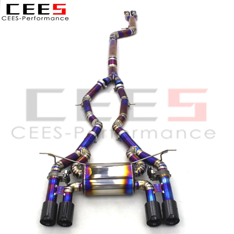 CEES Factory Price Valved Catback Exhaust pipe Performance Exhaust Titanium For BMW M3/M4 F80/F82 3.0T 2015-2019