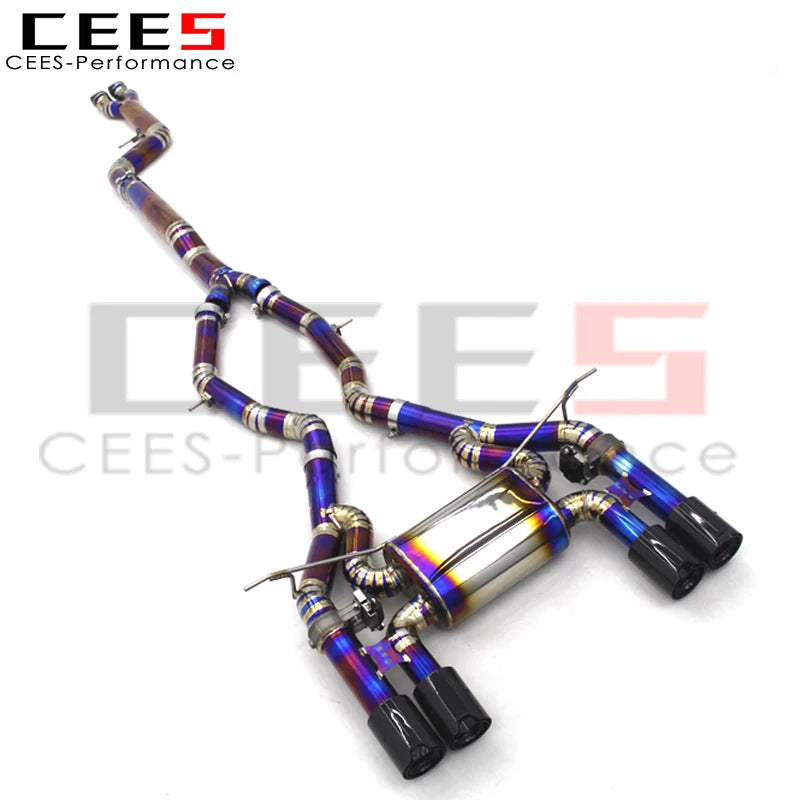 CEES Factory Price Valved Catback Exhaust pipe Performance Exhaust Titanium For BMW M3/M4 F80/F82 3.0T 2015-2019