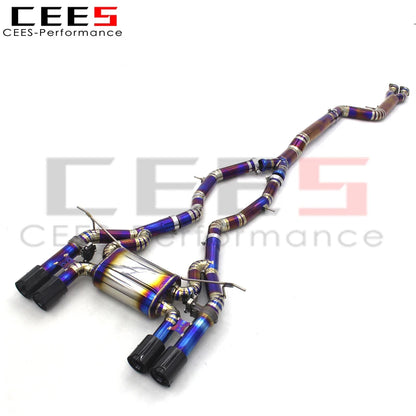 CEES Factory Price Valved Catback Exhaust pipe Performance Exhaust Titanium For BMW M3/M4 F80/F82 3.0T 2015-2019