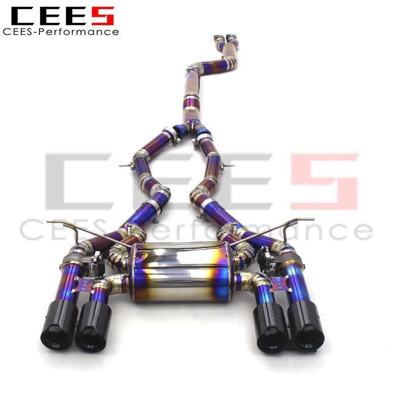 CEES Factory Price Valved Catback Exhaust pipe Performance Exhaust Titanium For BMW M3/M4 F80/F82 3.0T 2015-2019