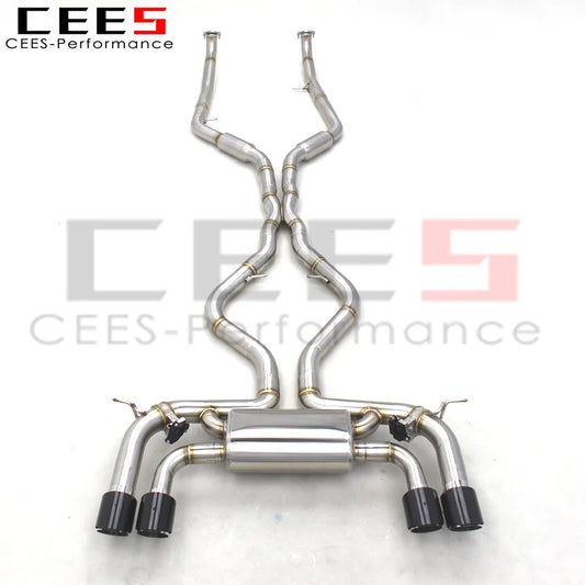 CEES Factory T304 Catback Exhaust Pipes For BMW X5M/X6M E70/E71 4.4TT 2010-2014 Escape Exhaust Pipe Muffler Car Exhaust System