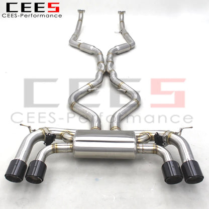 CEES Factory T304 Catback Exhaust Pipes For BMW X5M/X6M E70/E71 4.4TT 2010-2014 Escape Exhaust Pipe Muffler Car Exhaust System