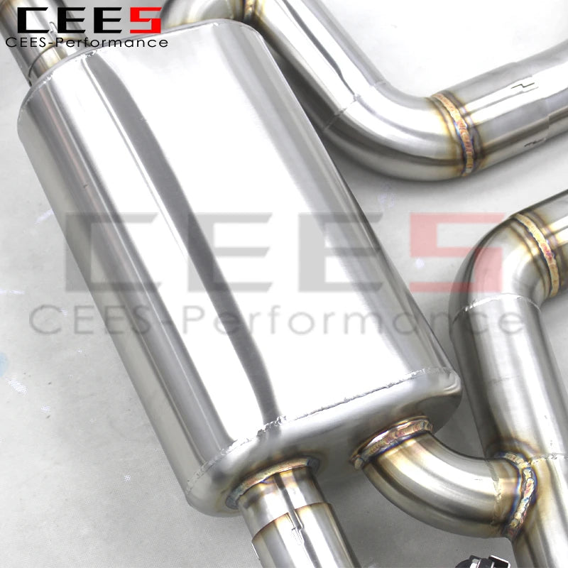 CEES Factory T304 Catback Exhaust Pipes For BMW X5M/X6M E70/E71 4.4TT 2010-2014 Escape Exhaust Pipe Muffler Car Exhaust System