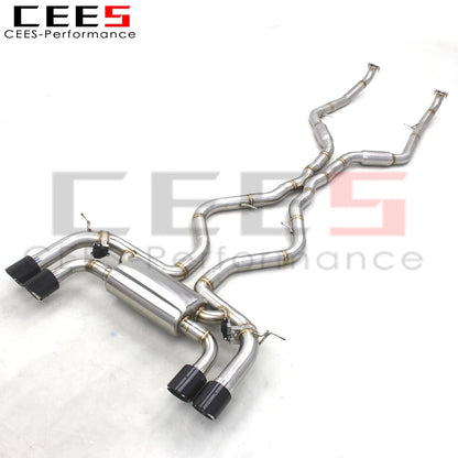 CEES Factory T304 Catback Exhaust Pipes For BMW X5M/X6M E70/E71 4.4TT 2010-2014 Escape Exhaust Pipe Muffler Car Exhaust System