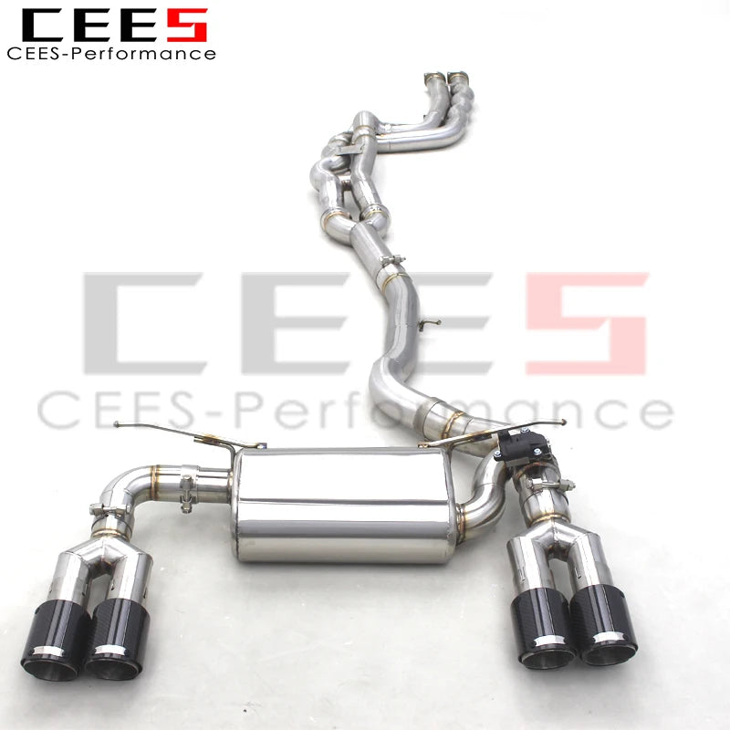 CEES Factory Valved Exhaust Catback For BMW M2 Competition/M2C 3.0T F87 2018-2023 304 Exhaust Pipes Escape Auto Parts